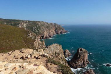 Cabo da Roca kıyı şeridi, Avrupa, Portekiz batı noktası