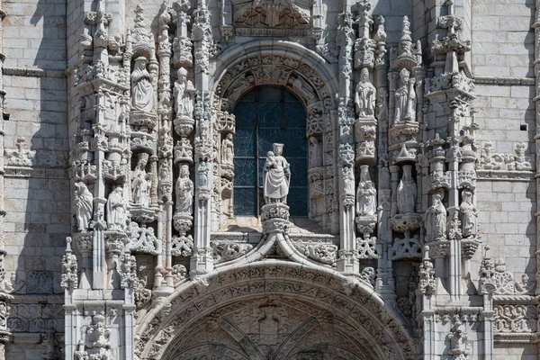 Detail des jeronimos klosters in belem, lisbon - portugal — Stockfoto