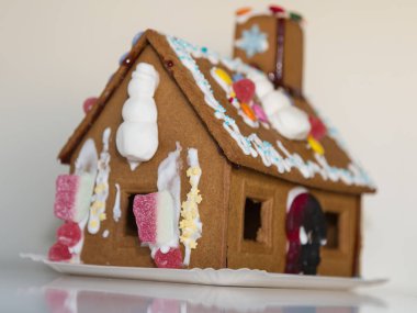 Lezzetli ev yapımı Noel kurabiye evi, Xmas Tema