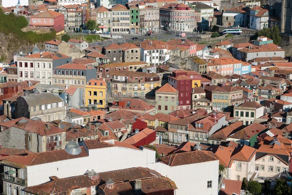 Krásný Porto Panorama - střechy a centrum města, Portugalsko — Stock fotografie