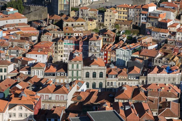 Krásný Porto Panorama - střechy a centrum města, Portugalsko — Stock fotografie