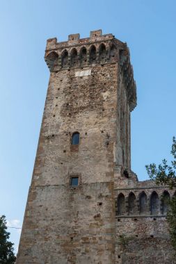Pisa 'da Antique Vicopisano kale Kulesi, Italya