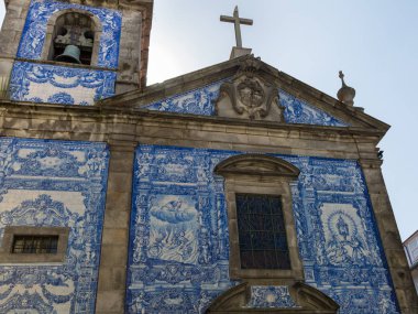 Capela das Almas Azulejo Tile Porto, Portekiz 'deki Capela de Santa Catarina