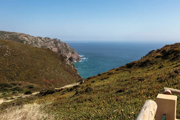 Cabo da Roca Coastline, Punctul de Vest al Europei, Portugalia — Fotografie, imagine de stoc