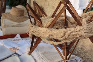 Antika ahşap şemsiye Swift lifleri Hank için