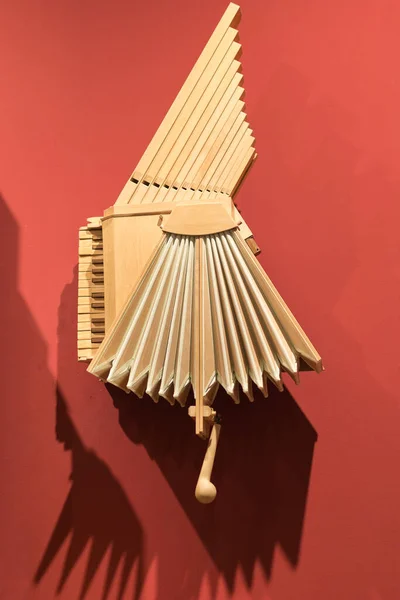 Leonardo Vinci Instrument Musique Continuos Bois Orgue — Photo
