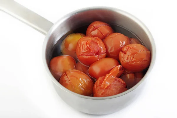 Tomate bouillie en pot — Photo