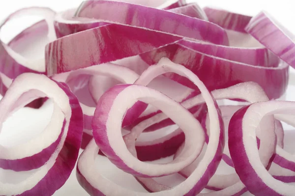 Sliced red onion background — Stock Photo, Image