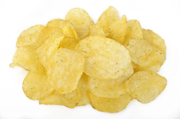 Crispy Potato Chips Rosemary — Stock Photo, Image