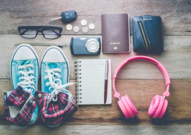 Seyahat aksesuarları, seyahat için hazır