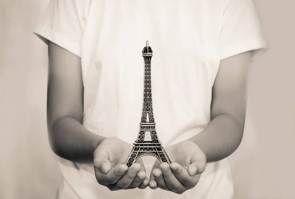 Model the Eiffel Tower — Stock Photo, Image