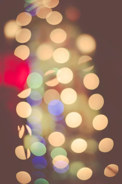 Sfondo bokeh felice anno nuovo luci vintage — Foto Stock