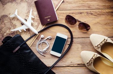 Giyim ve Aksesuar kadınlar seyahat - yaşam tarzı için hazır için