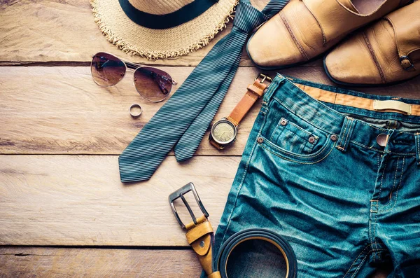 Ropa de viaje accesorios Ropa a lo largo del viaje — Foto de Stock