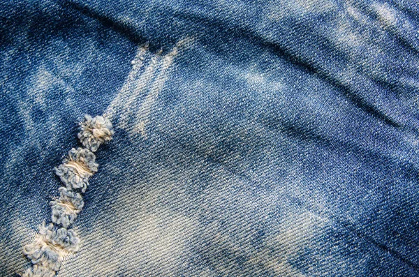 Rugas textura jeans azul. Jeans fundo . — Fotografia de Stock