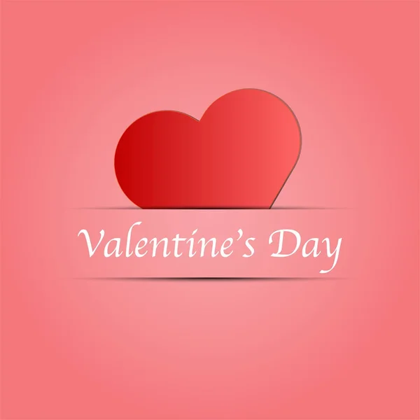 Aftelkalender voor Valentijnsdag symbolen achtergrond met hart - vector illustrat — Stockvector