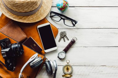 Aksesuarlar kostümleri seyahat. Pasaportlar, Bagaj, tra maliyetini