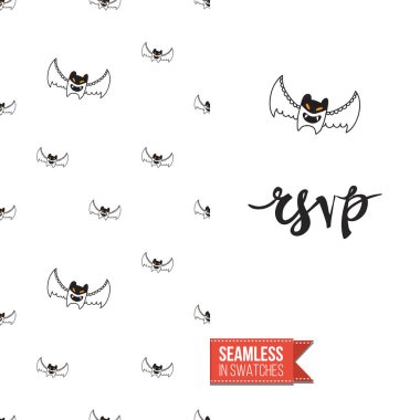 Cadılar Bayramı düz desen