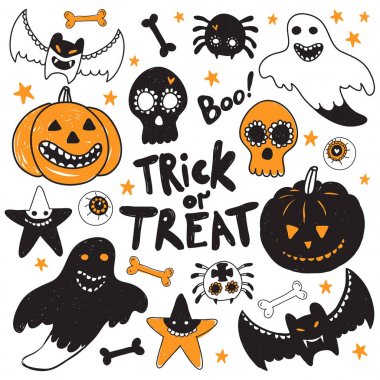 Cadılar Bayramı düz desen