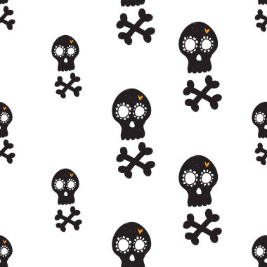 Cadılar Bayramı düz desen