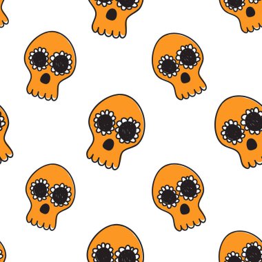 Cadılar Bayramı düz desen