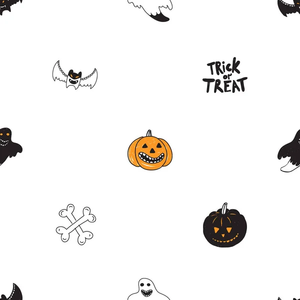 Modèle plat Halloween — Image vectorielle