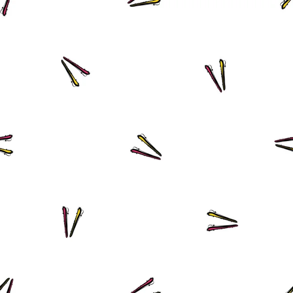 Coiffure motif plat — Image vectorielle