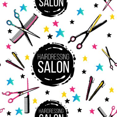 Kuaförlük düz desen