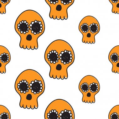 Cadılar Bayramı düz desen