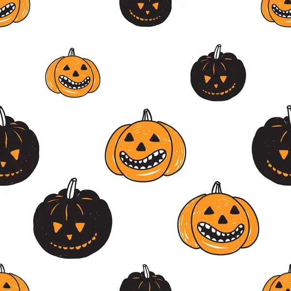 Patrón plano de Halloween — Archivo Imágenes Vectoriales