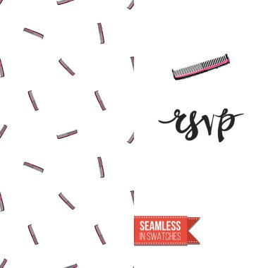 saç şekillendirme arka plan, desen, vektör çizim.