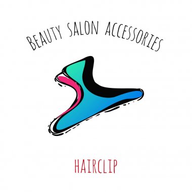 Güzellik Salonu aksesuarları, arka plan, illüstrasyon vektör.