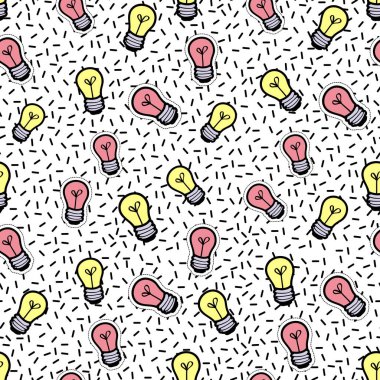 ampul arka plan, vektör çizim.