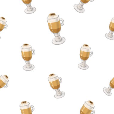 Aroma, kahve arka plan, vektör çizim 