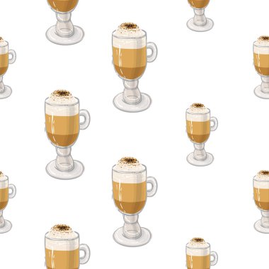 Aroma, kahve arka plan, vektör çizim 