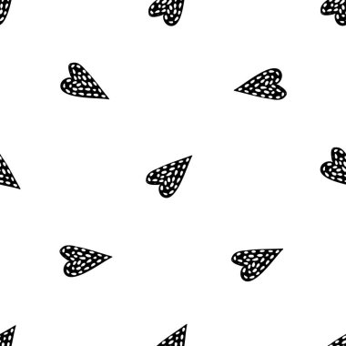 arka plan, desen yürekleri, vektör çizim. 