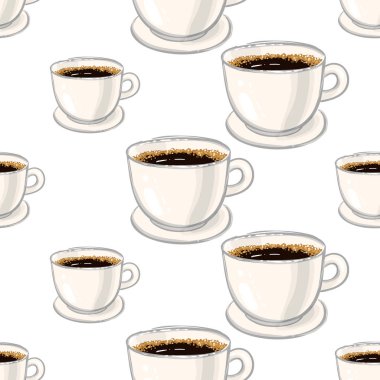 Aroma, kahve arka plan, vektör çizim 