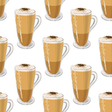 Aroma, kahve arka plan, vektör çizim 