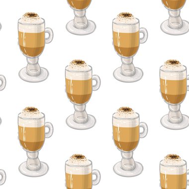 Aroma, kahve arka plan, vektör çizim 