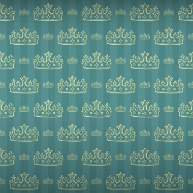 arka plan, kron, vektör çizim ile desen. 