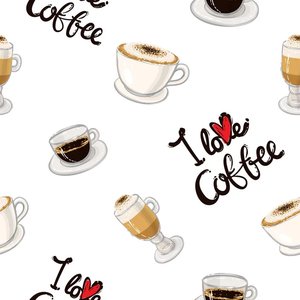 Aroma Kaffee Hintergrund Vektorillustration — Stockvektor