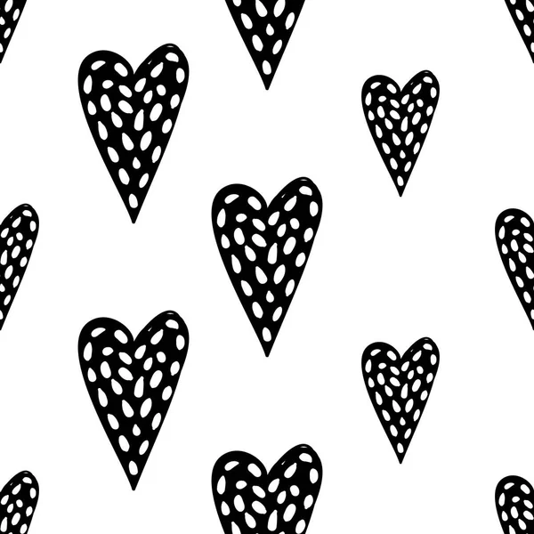 Fondo Patrón Con Corazones Ilustración Vectorial — Vector de stock