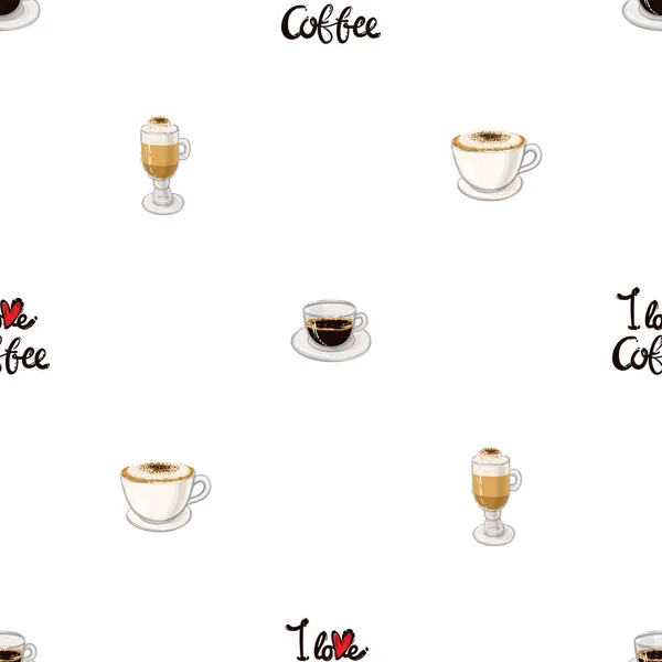 Aroma Kahve Arka Plan Vektör Çizim — Stok Vektör
