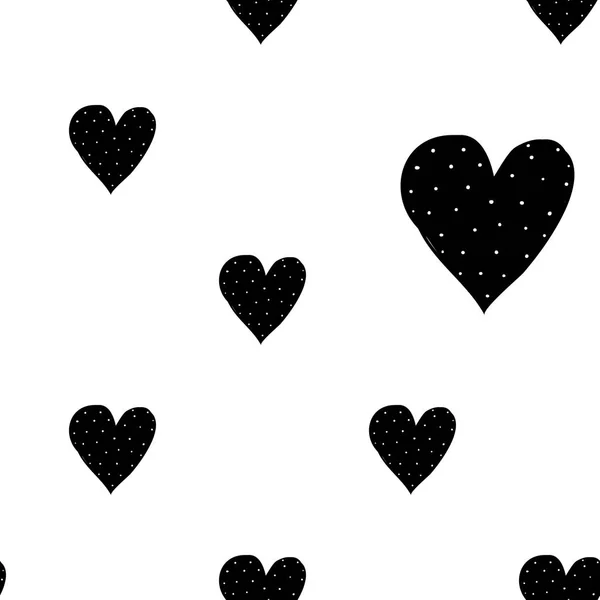 Background Pattern Hearts Vector Illustration — Stock Vector