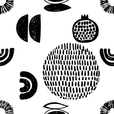 Nar, vektör çizim ile aşiret tasarım 