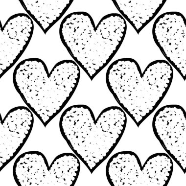 Sevgililer günü kalpleri, vektör çizim ile arka plan 