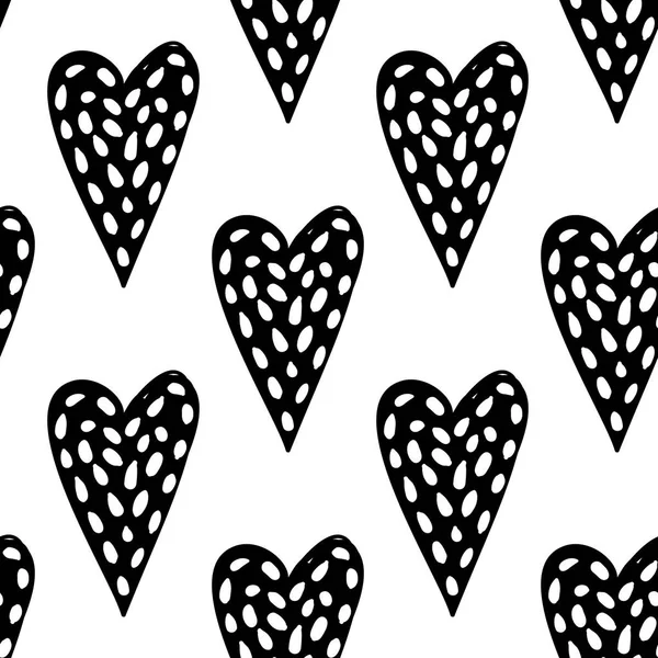 Fondo Patrón Con Corazones Ilustración Vectorial — Vector de stock