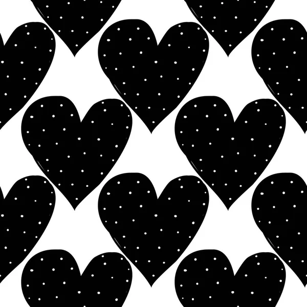 Background Pattern Hearts Vector Illustration — Stock Vector