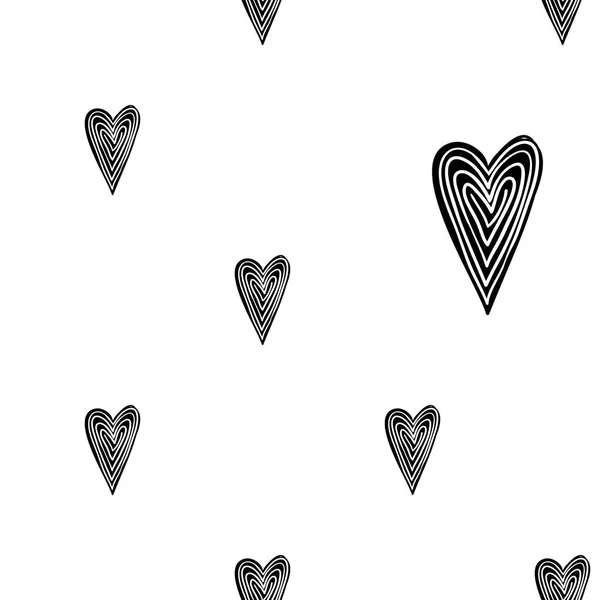 Background Pattern Hearts Vector Illustration — Stock Vector