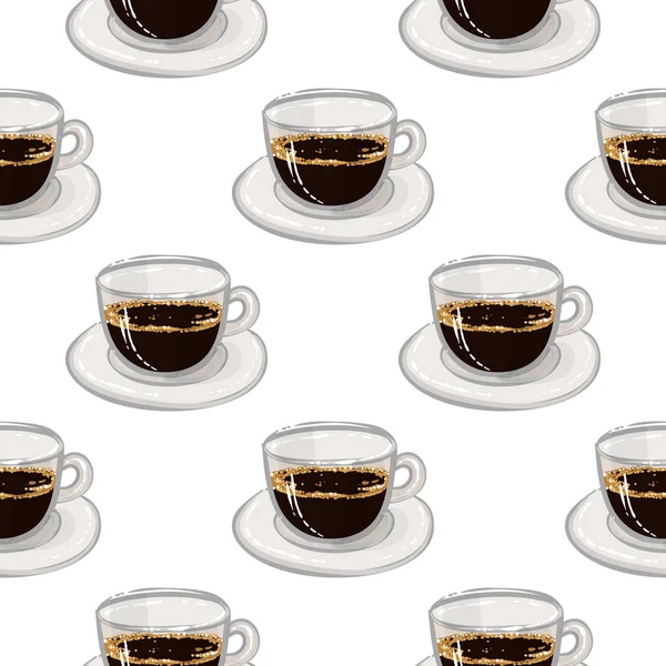 Aroma Koffie Achtergrond Vectorillustratie — Stockvector